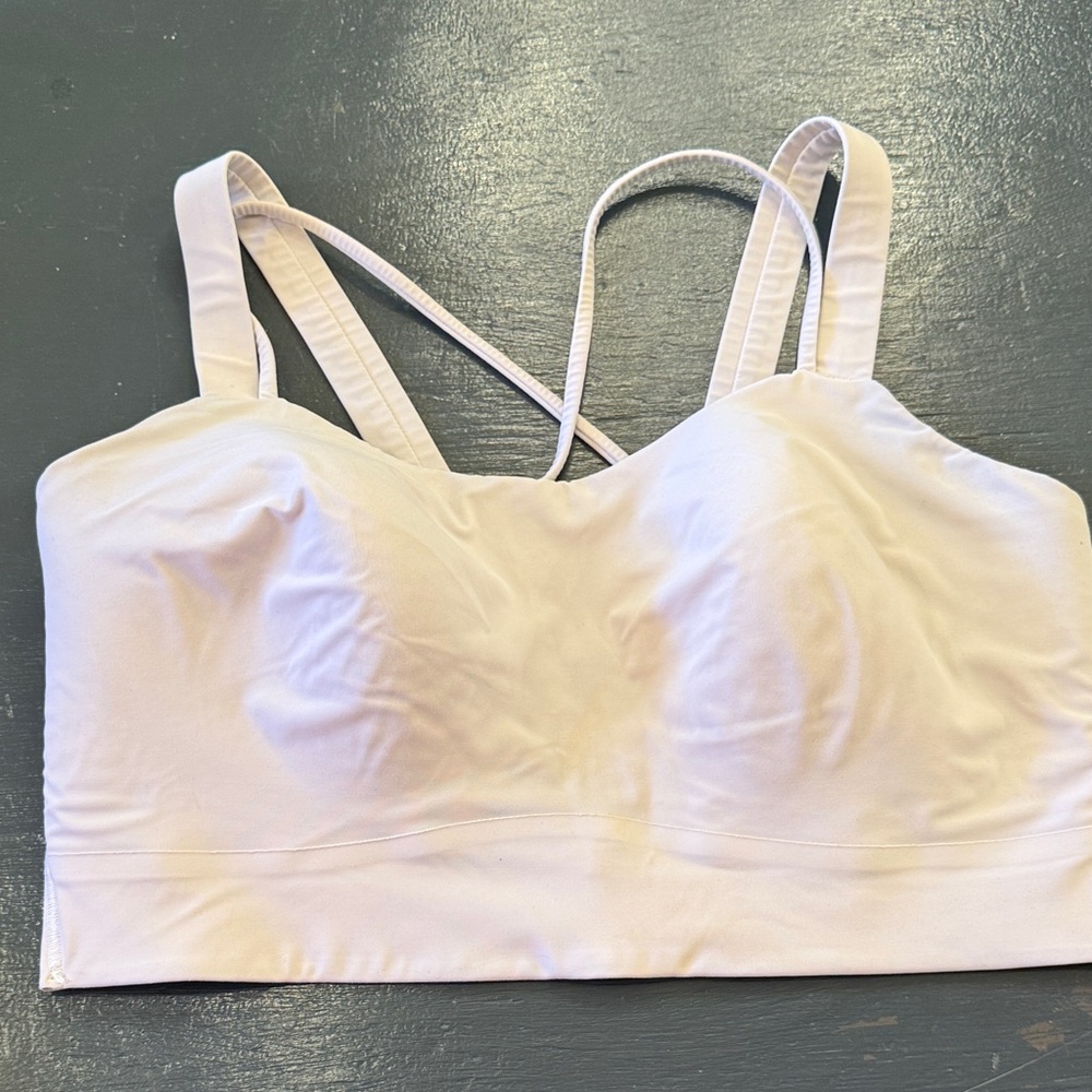 Women's White Bralette D/DD Lululemon Longline